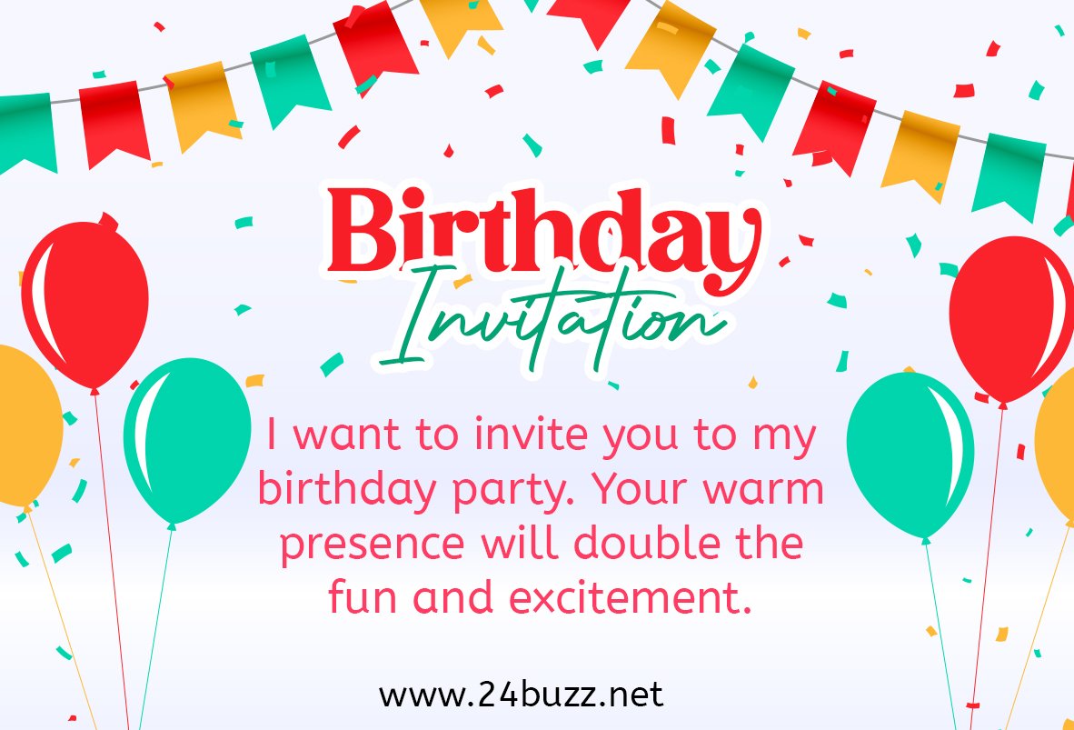 Birthday invitation